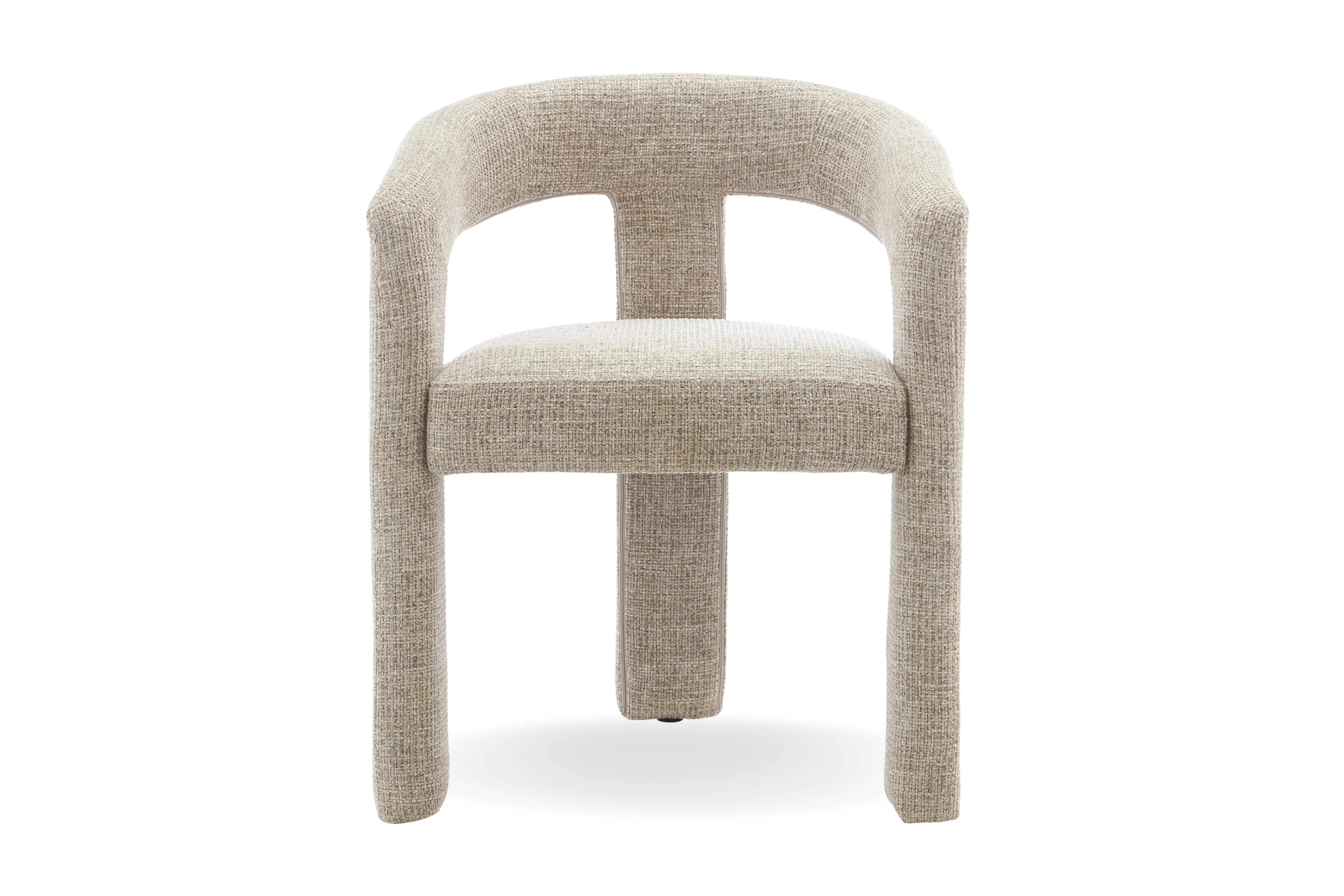 Zara Woven Fabric Dining Chair - Image 5