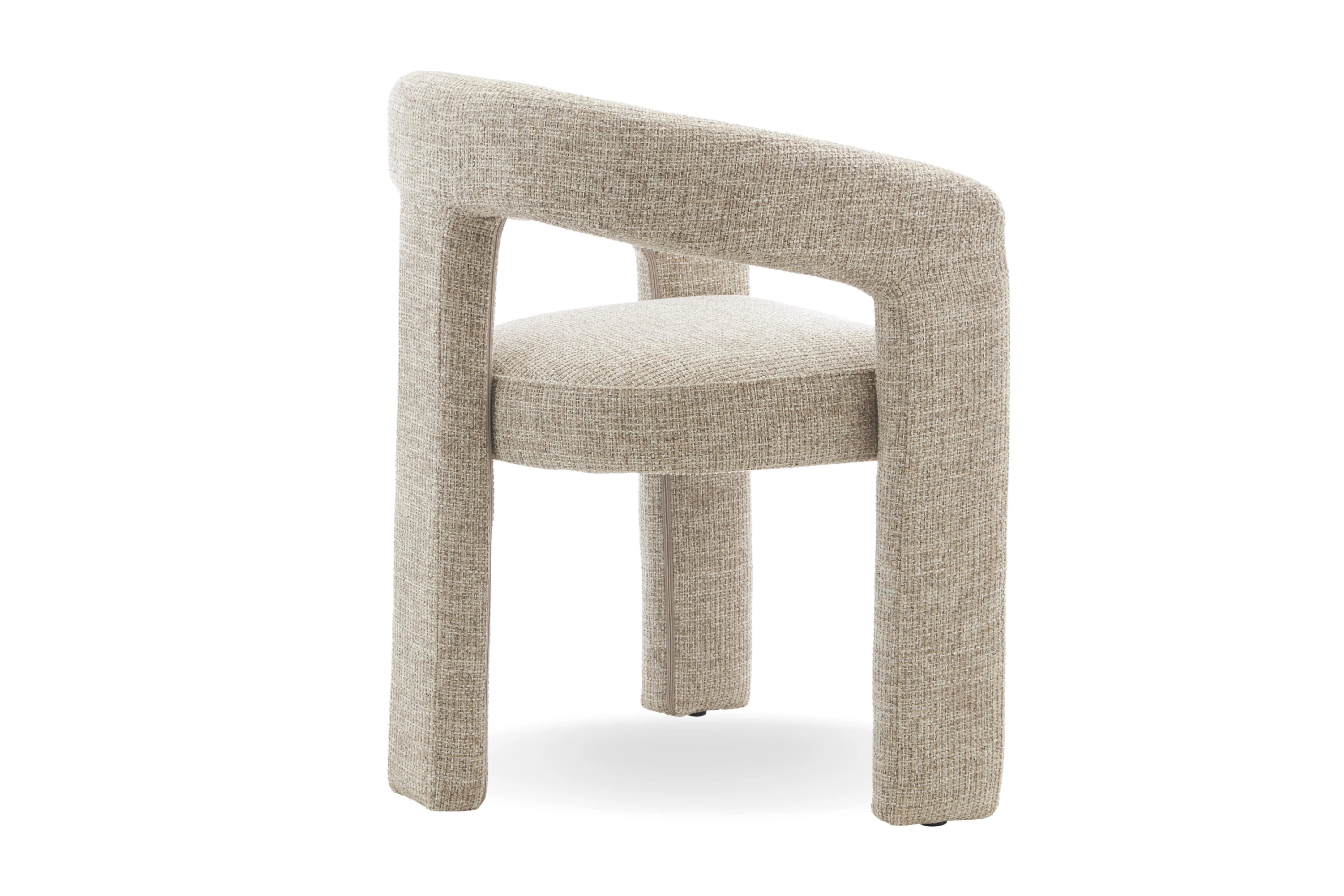 Zara Woven Fabric Dining Chair - Image 8