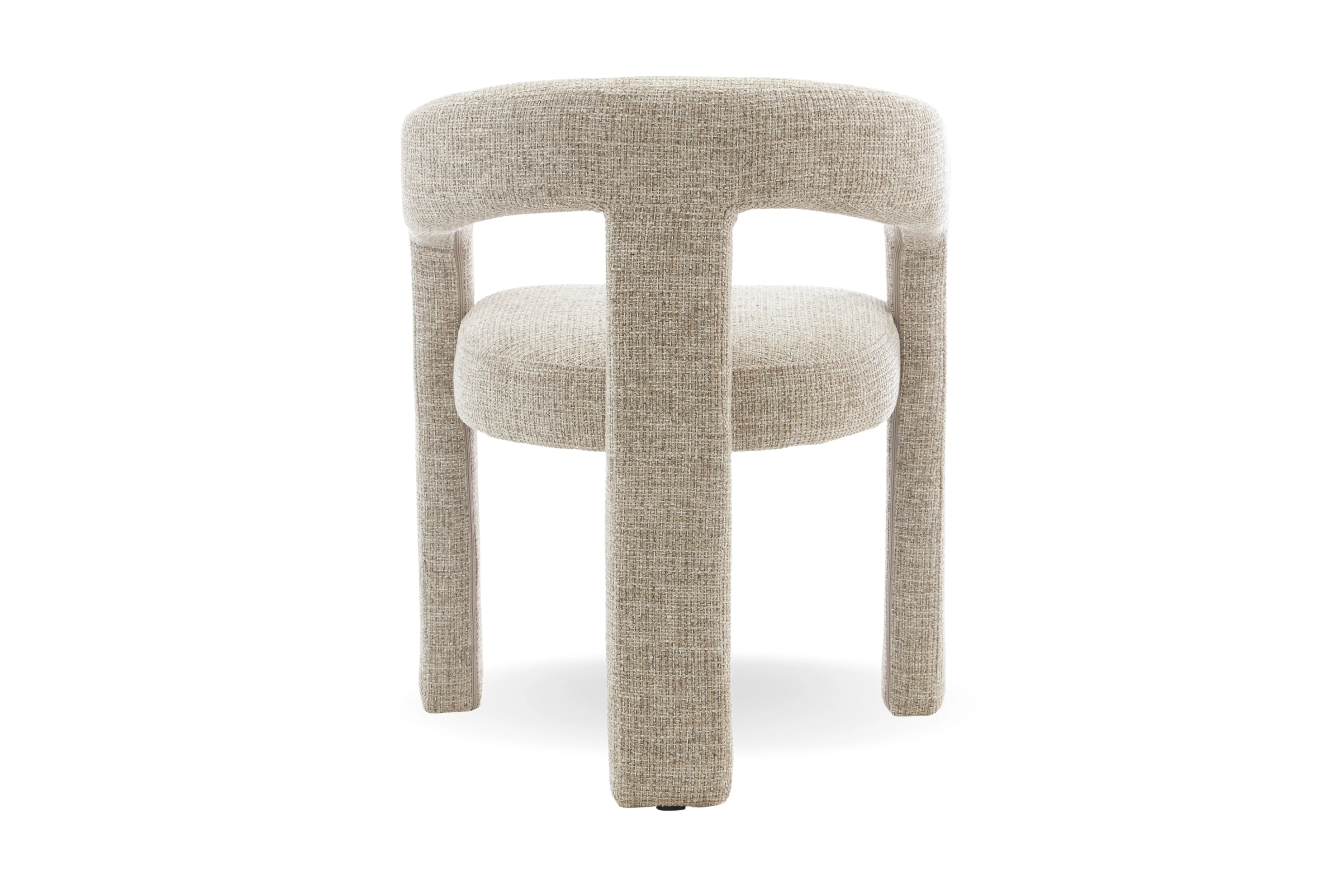 Zara Woven Fabric Dining Chair - Image 9